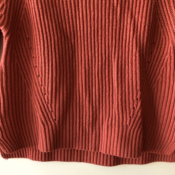 Burnt Orange Knit Sweater - Picture 2 of 6